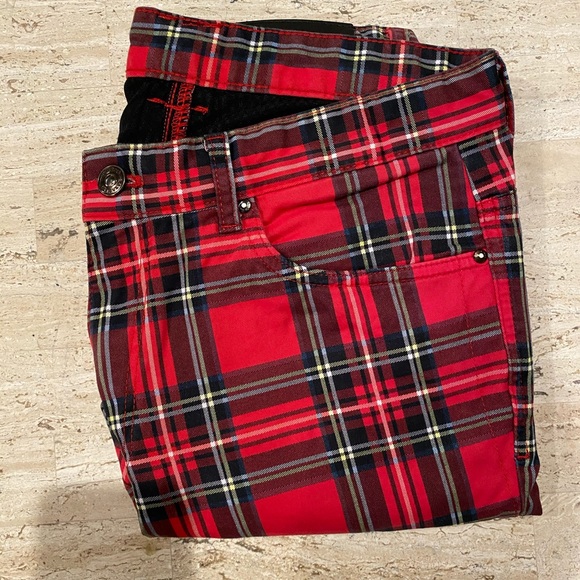 tartan skinny pant